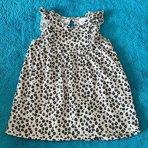 H&M Leopard and Ruffle Dress Size 9 Months